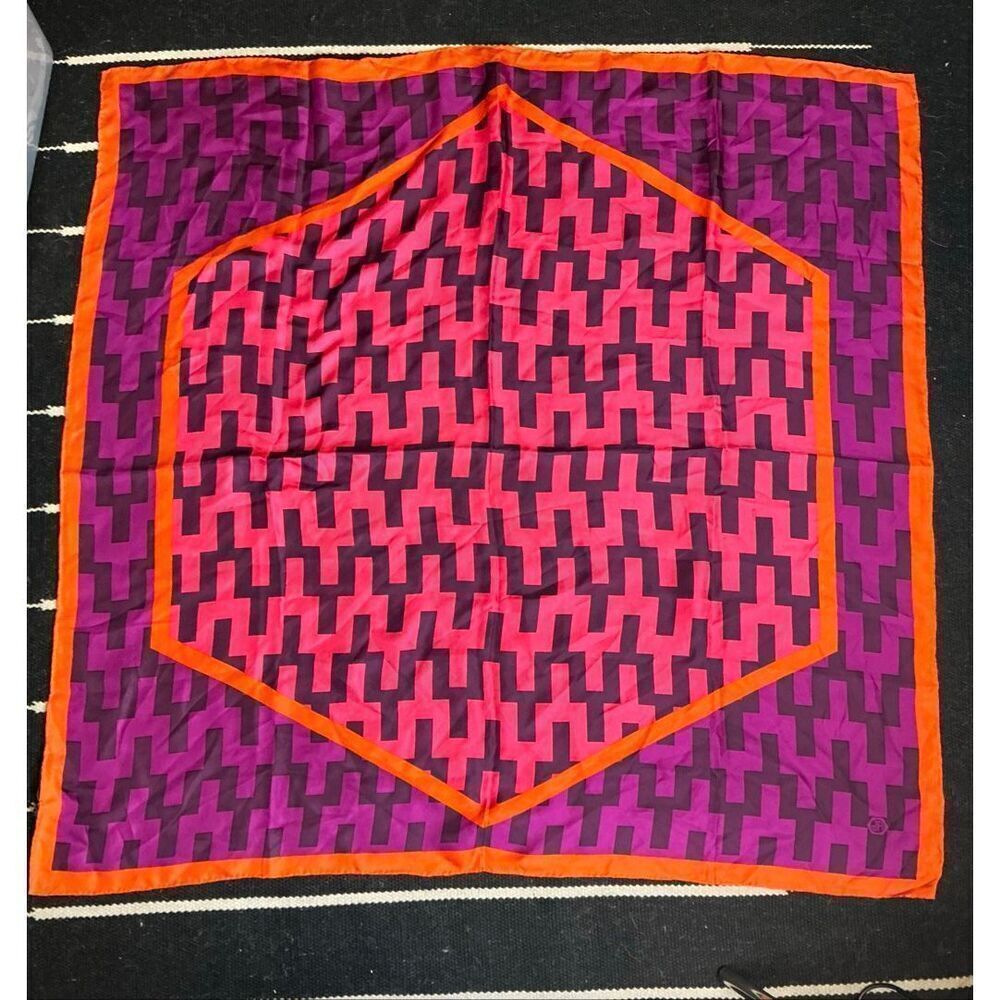 Jonathan Adler Silk Geometric Scarf